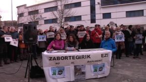 Zero waste activists hold press conference in Debagoiena, in the Basque Country