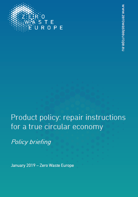 Product policy: repair instructions for a true circular economy