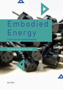 Embodied Energy: A driver for the circular economy?