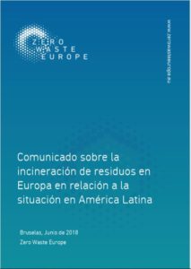 Statement on incineration in Latin America