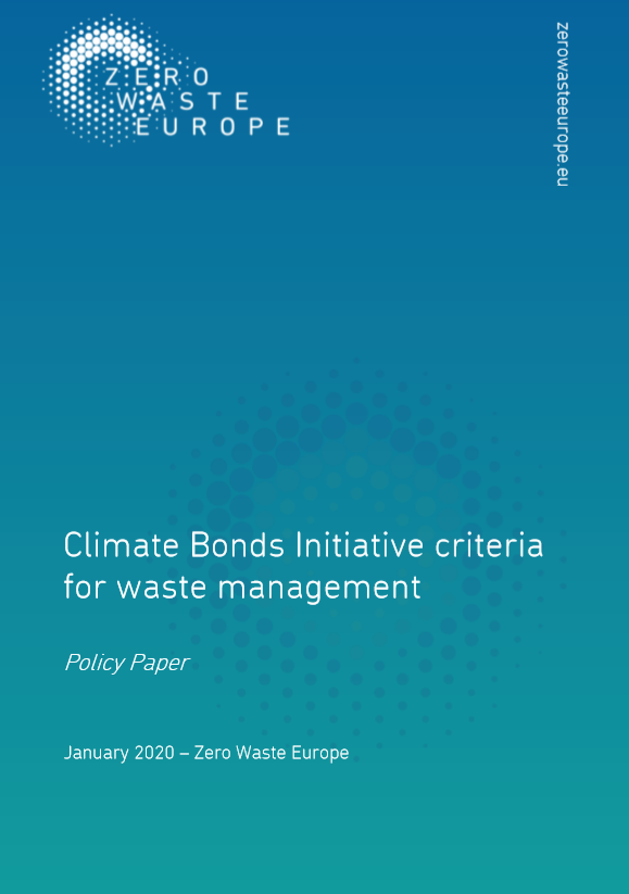 Climate Bonds Initiative criteria for waste management