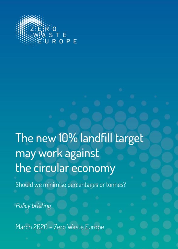 The landfill target may work against the circular economy. Should we minimise percentages or tonnes?