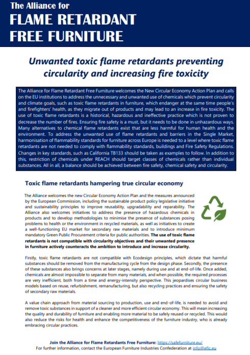 Unwanted toxic flame retardants preventing circularity and increasing fire toxicity