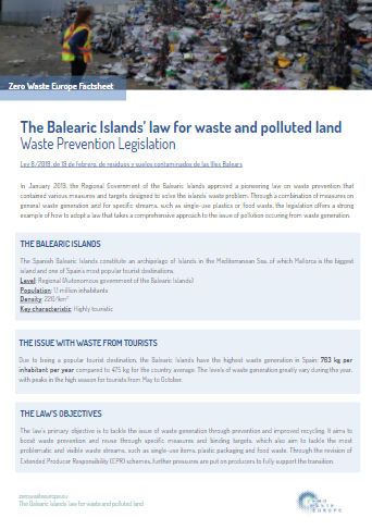 The Balearic Islands’ law for waste and polluted land