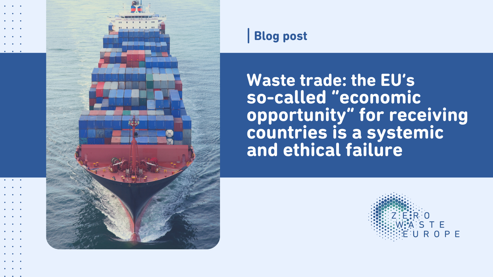 Trade Waste Examples Waste trade: the EU’s so-called “economic opportunity” for receiving ...