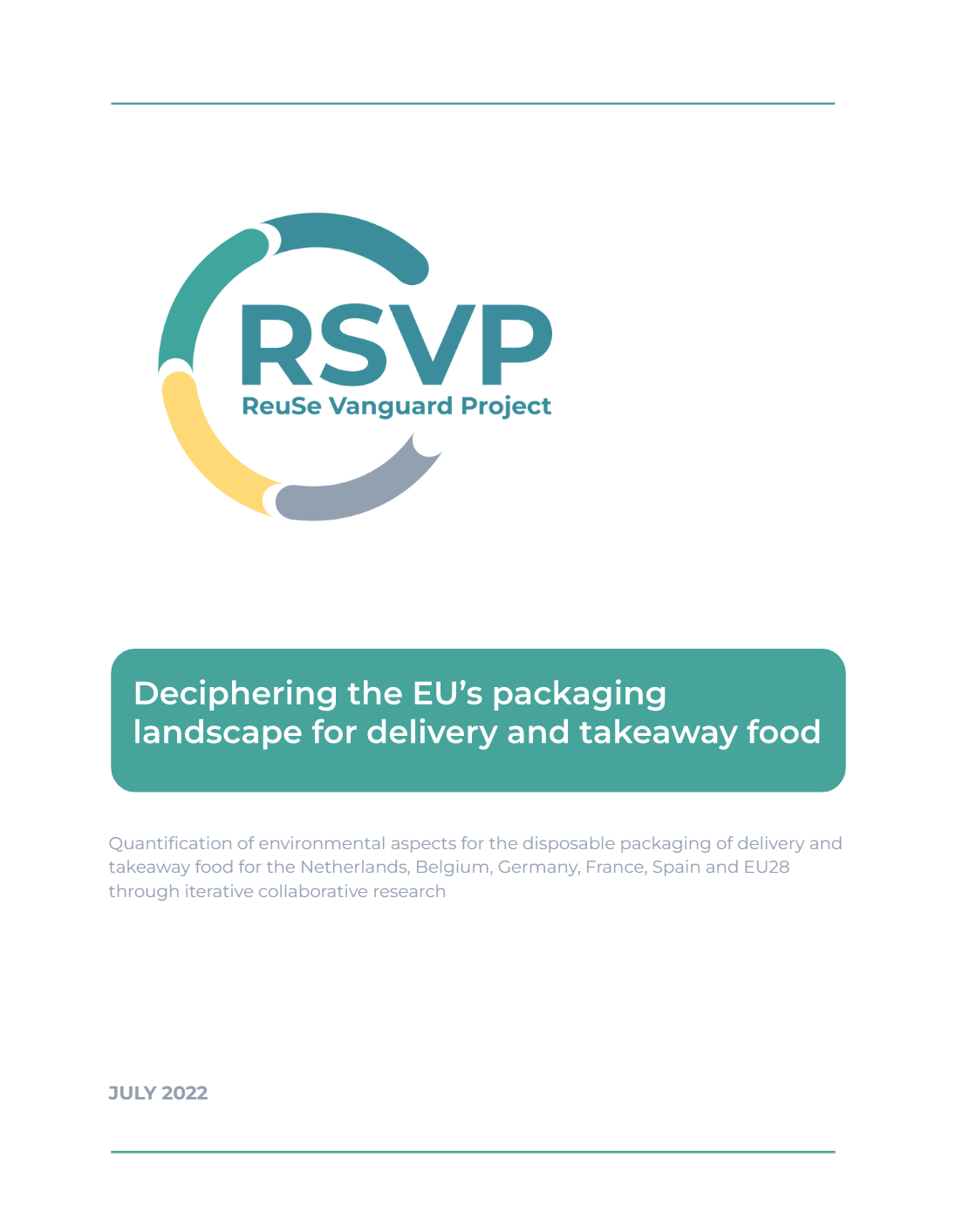 Sectoral report – EU packaging landscape for delivery and takeaway food