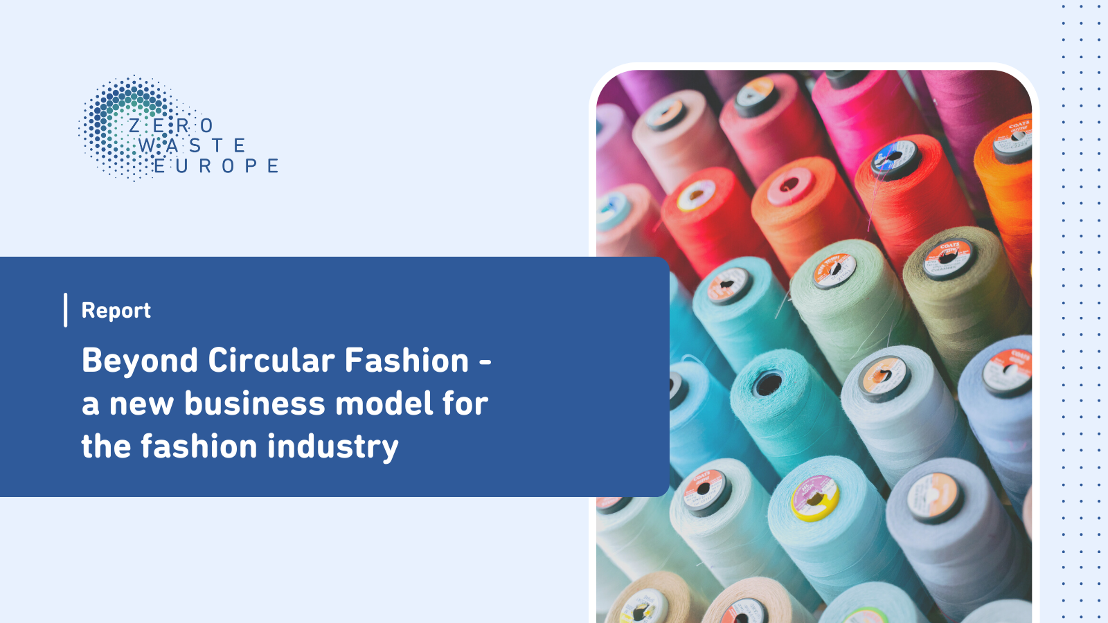 Beyond circular fashion – a new business model for the fashion industry