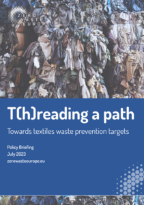 Paper: T(h)reading a path: Towards textile waste prevention targets
