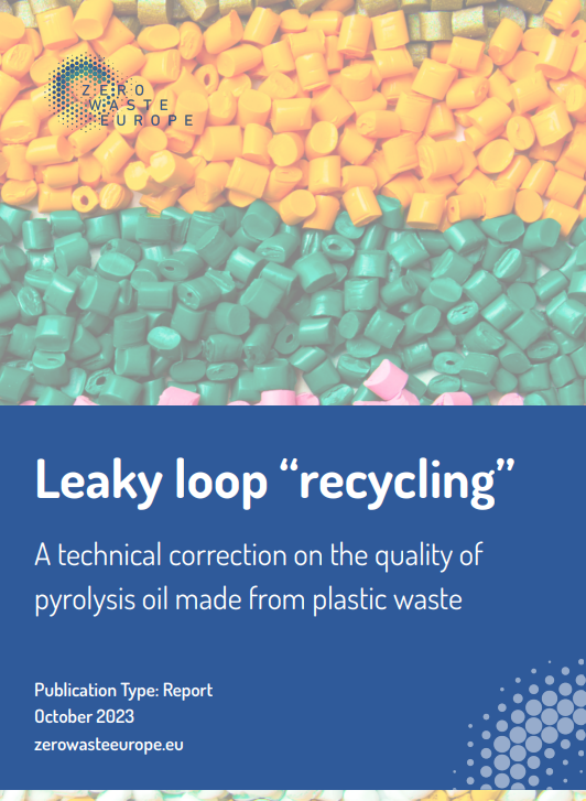 Leaky loop “recycling”: A technical correction on the quality of pyrolysis oil made from plastic waste
