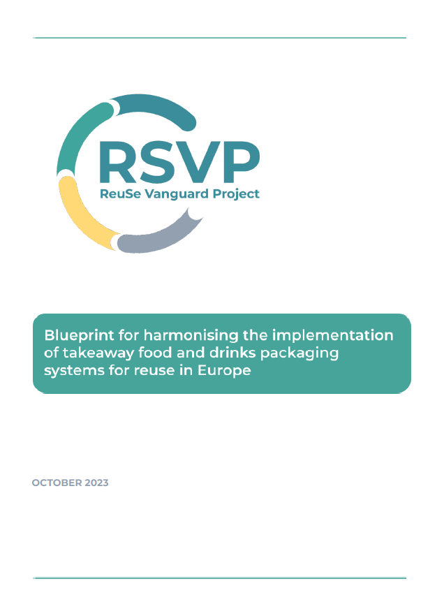 RSVP – Blueprint for harmonising the implementation of takeaway food and drinks packaging systems for reuse in Europe