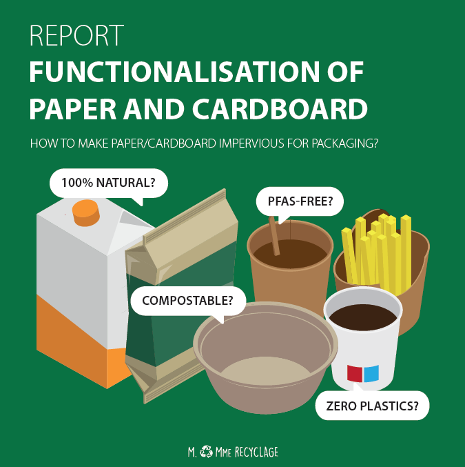 Functionalisation of paper and cardboard