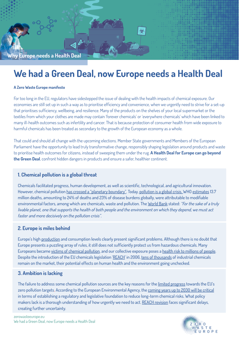 We had a Green Deal, now Europe needs a Health Deal