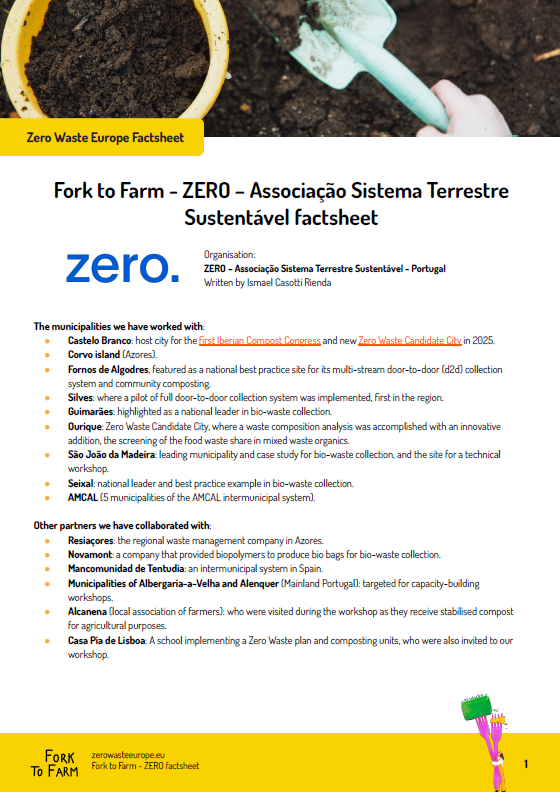 #ForkToFarm factsheets: 2 years of local action on bio-waste separation and composting